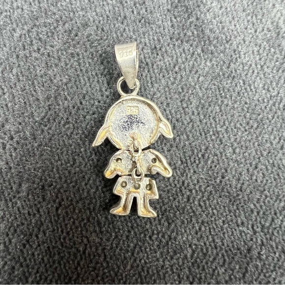 Little Girl Sterling Silver Charm - Picture 2 of 2